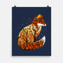Autumn Fox Landscape-None-Matte-Poster-dandingeroz