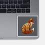 Autumn Fox Landscape-None-Glossy-Sticker-dandingeroz