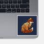 Autumn Fox Landscape-None-Glossy-Sticker-dandingeroz
