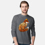 Autumn Fox Landscape-Mens-Long Sleeved-Tee-dandingeroz