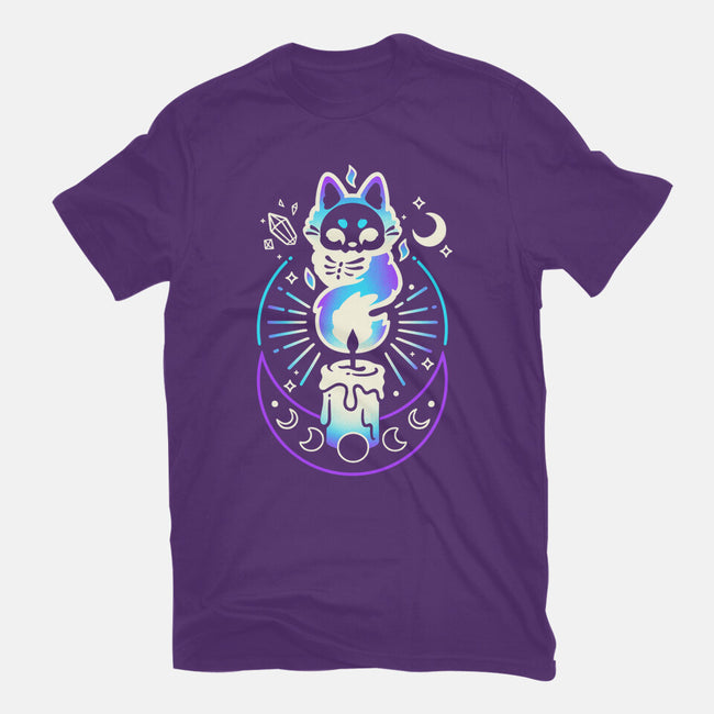 Fox Dark Flame Candle-Womens-Basic-Tee-NemiMakeit