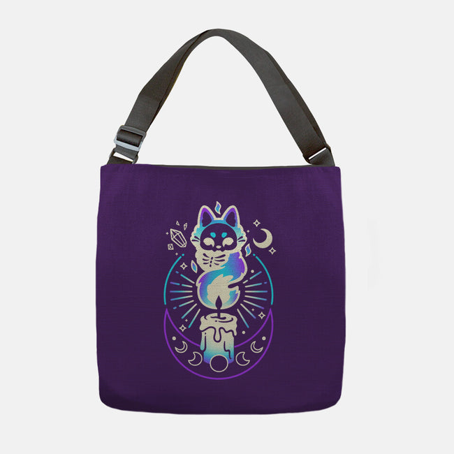 Fox Dark Flame Candle-None-Adjustable Tote-Bag-NemiMakeit