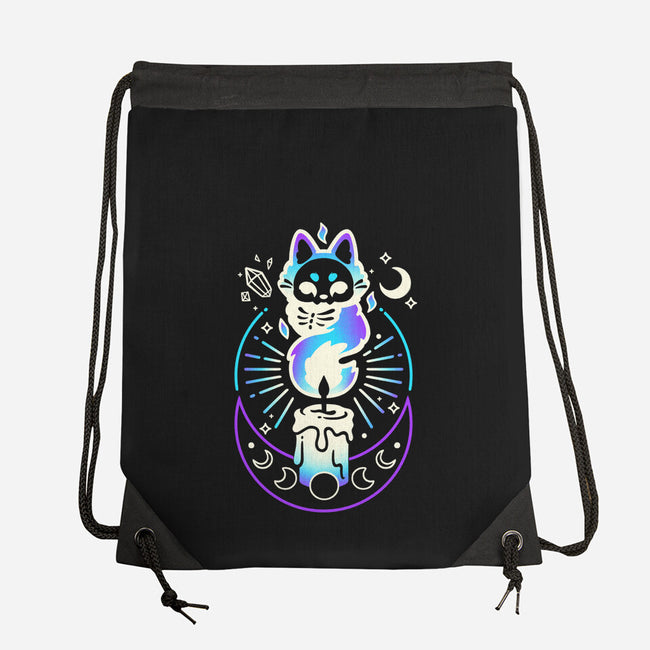 Fox Dark Flame Candle-None-Drawstring-Bag-NemiMakeit