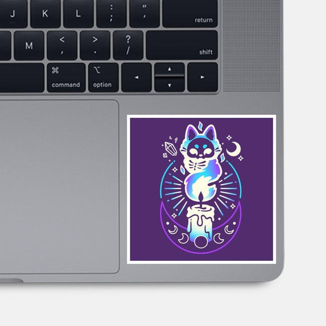 Fox Dark Flame Candle-None-Glossy-Sticker-NemiMakeit