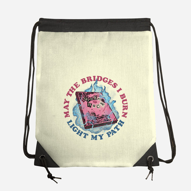 Burn Book Club-None-Drawstring-Bag-glitchygorilla