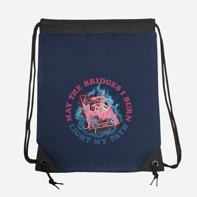 Burn Book Club-None-Drawstring-Bag-glitchygorilla