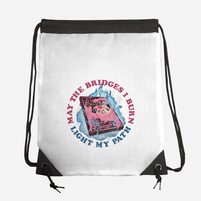 Burn Book Club-None-Drawstring-Bag-glitchygorilla