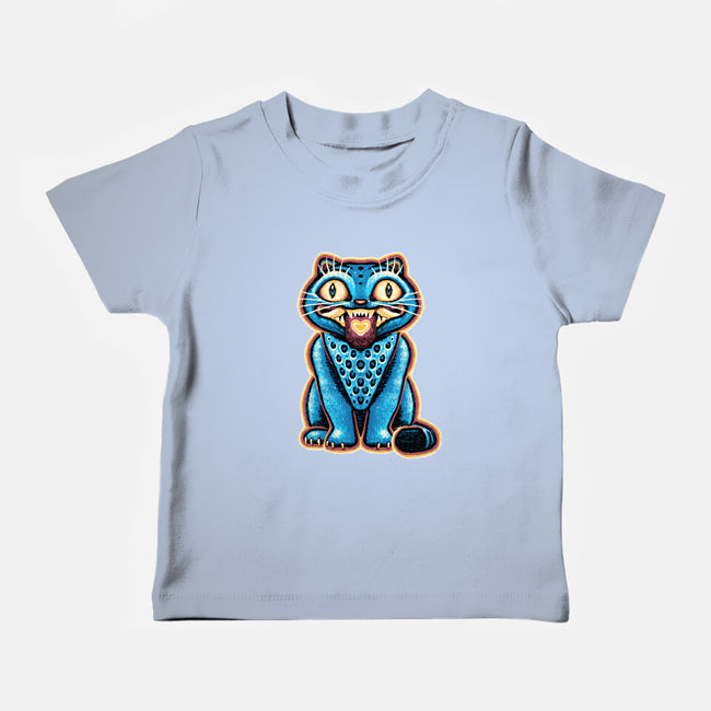 Embroidered Cat-Baby-Basic-Tee-glitchygorilla