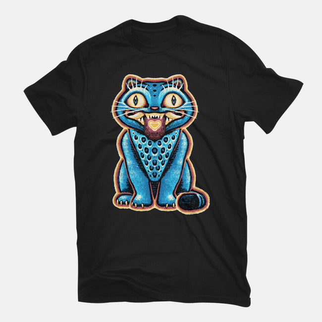 Embroidered Cat-Youth-Basic-Tee-glitchygorilla