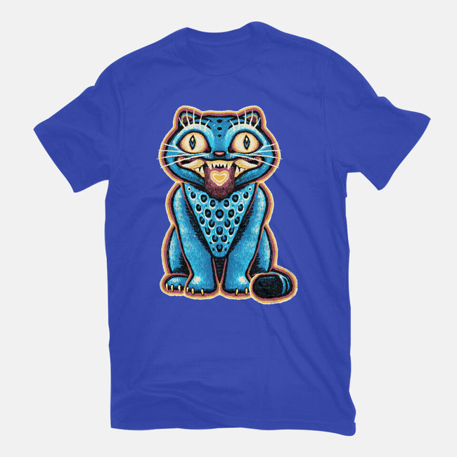Embroidered Cat-Youth-Basic-Tee-glitchygorilla