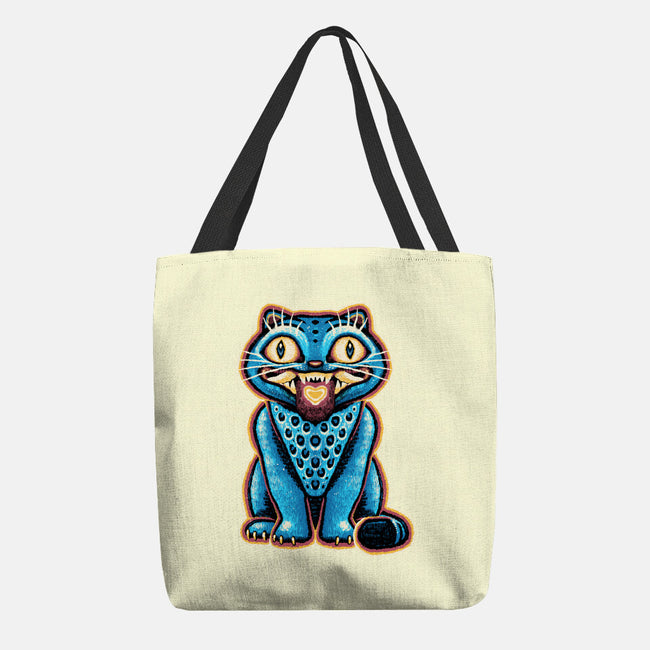 Embroidered Cat-None-Basic Tote-Bag-glitchygorilla