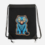 Embroidered Cat-None-Drawstring-Bag-glitchygorilla