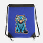 Embroidered Cat-None-Drawstring-Bag-glitchygorilla