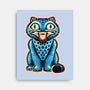 Embroidered Cat-None-Stretched-Canvas-glitchygorilla