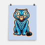 Embroidered Cat-None-Matte-Poster-glitchygorilla