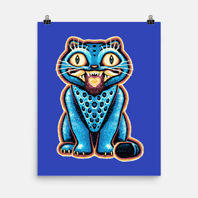 Embroidered Cat-None-Matte-Poster-glitchygorilla