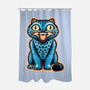 Embroidered Cat-None-Polyester-Shower Curtain-glitchygorilla