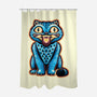 Embroidered Cat-None-Polyester-Shower Curtain-glitchygorilla