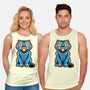 Embroidered Cat-Unisex-Basic-Tank-glitchygorilla