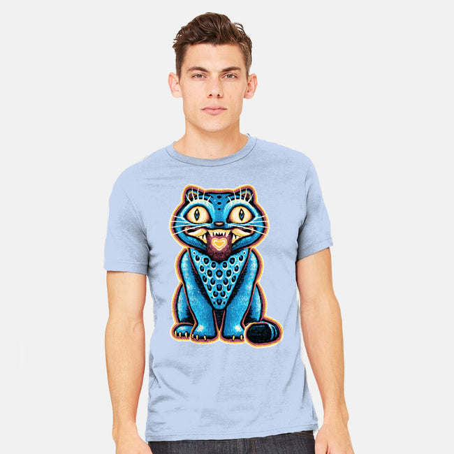 Embroidered Cat-Mens-Heavyweight-Tee-glitchygorilla