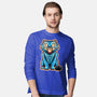 Embroidered Cat-Mens-Long Sleeved-Tee-glitchygorilla