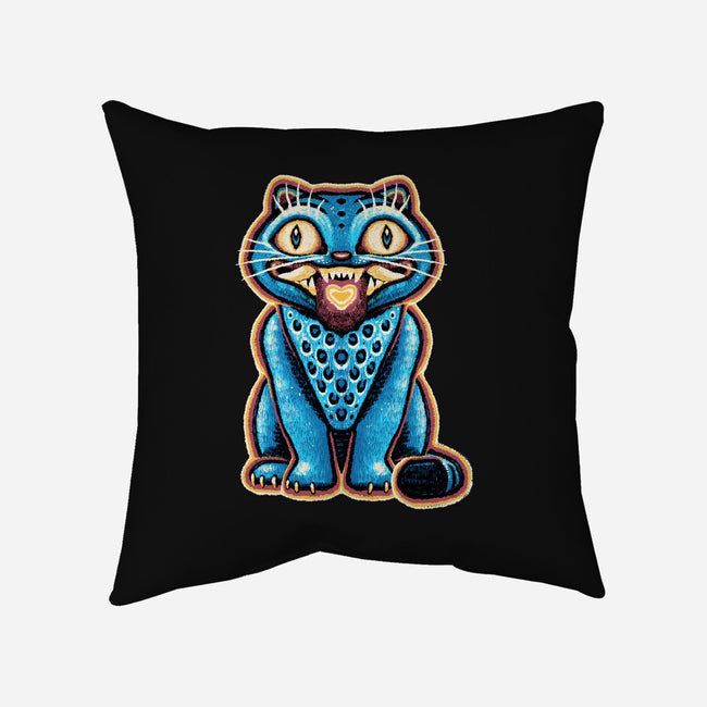 Embroidered Cat-None-Removable Cover w Insert-Throw Pillow-glitchygorilla