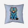 Embroidered Cat-None-Removable Cover w Insert-Throw Pillow-glitchygorilla
