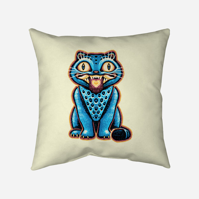 Embroidered Cat-None-Removable Cover w Insert-Throw Pillow-glitchygorilla