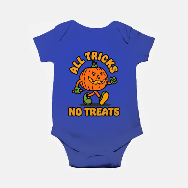 All Tricks No Treats-Baby-Basic-Onesie-lunchboxbrain