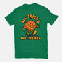 All Tricks No Treats-Womens-Fitted-Tee-lunchboxbrain