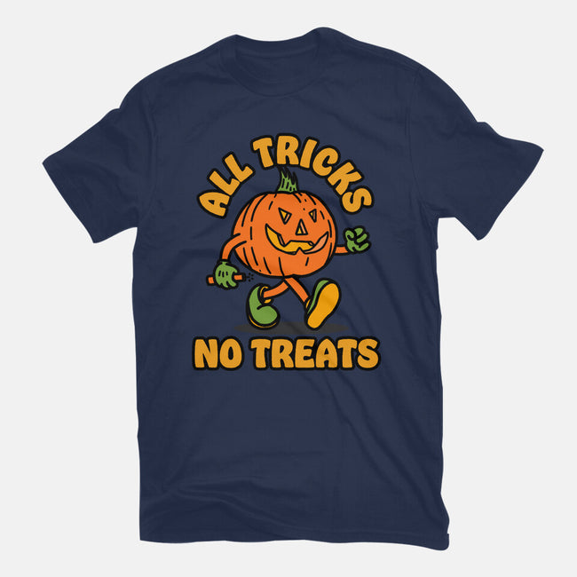 All Tricks No Treats-Youth-Basic-Tee-lunchboxbrain