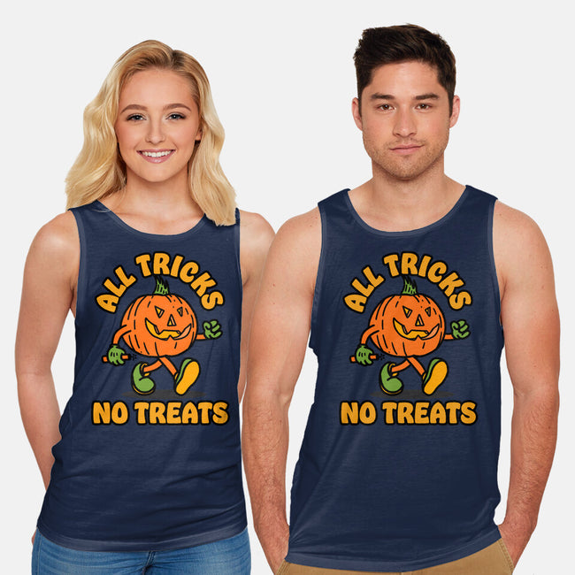 All Tricks No Treats-Unisex-Basic-Tank-lunchboxbrain