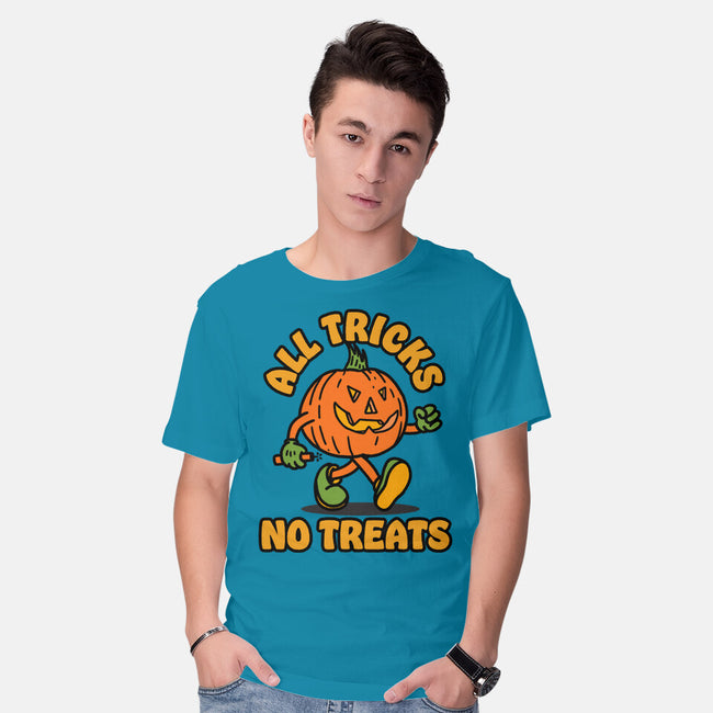 All Tricks No Treats-Mens-Basic-Tee-lunchboxbrain