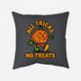 All Tricks No Treats-None-Removable Cover w Insert-Throw Pillow-lunchboxbrain