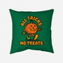All Tricks No Treats-None-Removable Cover w Insert-Throw Pillow-lunchboxbrain