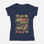 Delicious Pumpkin-Womens-V-Neck-Tee-Arigatees