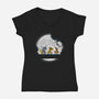 Hakuna Digitata-Womens-V-Neck-Tee-Barbadifuoco