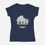 Hakuna Digitata-Womens-V-Neck-Tee-Barbadifuoco