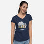 Hakuna Digitata-Womens-V-Neck-Tee-Barbadifuoco