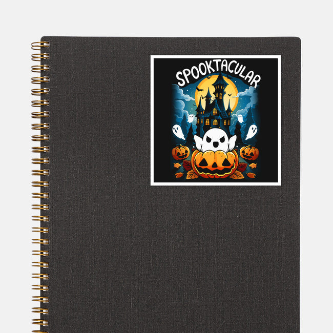 Spooktacular House-None-Glossy-Sticker-Vallina84