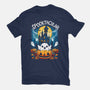 Spooktacular House-Womens-Basic-Tee-Vallina84