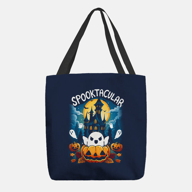 Spooktacular House-None-Basic Tote-Bag-Vallina84