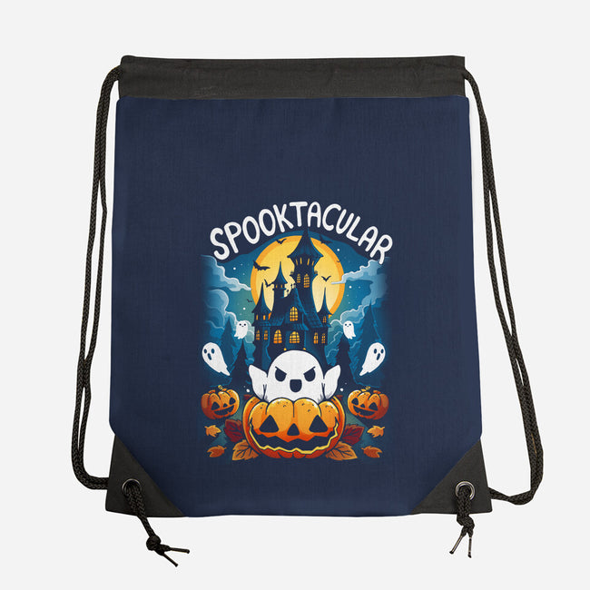 Spooktacular House-None-Drawstring-Bag-Vallina84