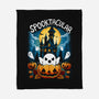 Spooktacular House-None-Fleece-Blanket-Vallina84