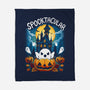 Spooktacular House-None-Fleece-Blanket-Vallina84