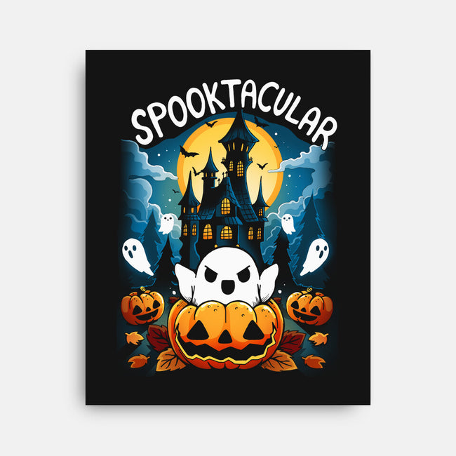 Spooktacular House-None-Stretched-Canvas-Vallina84