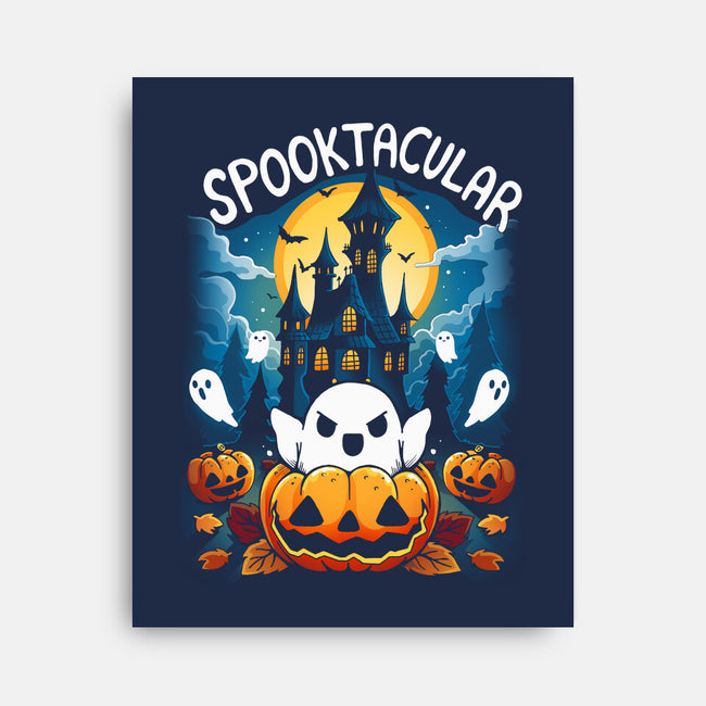Spooktacular House-None-Stretched-Canvas-Vallina84
