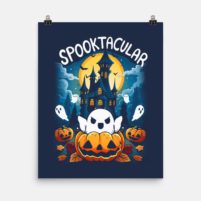 Spooktacular House-None-Matte-Poster-Vallina84