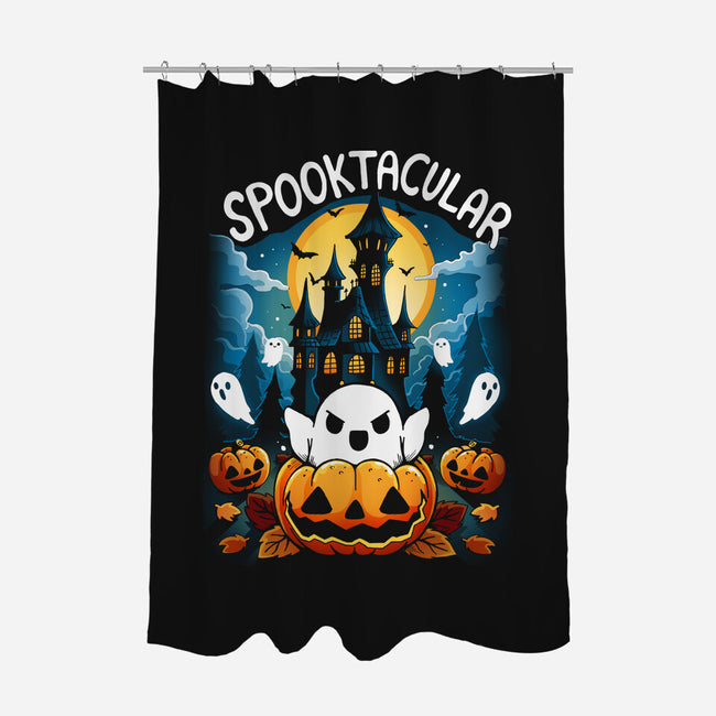 Spooktacular House-None-Polyester-Shower Curtain-Vallina84