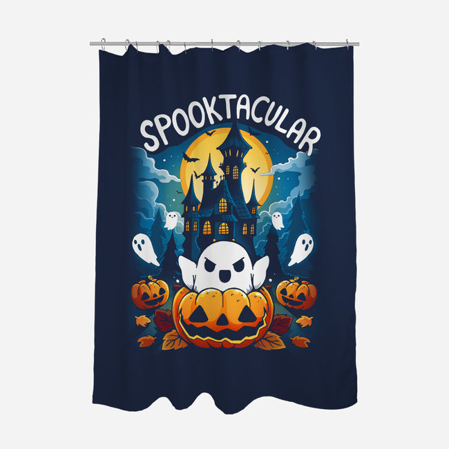 Spooktacular House-None-Polyester-Shower Curtain-Vallina84